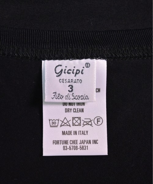 GICIPI（ジチピ）Tシャツ・カットソー 黒 サイズ:3(S位) メンズ/2200472687114