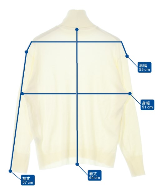 GICIPI（ジチピ）ニット・セーター 白 サイズ:3(S位) メンズ/2200654685198