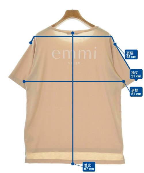 emmi yoga（エミヨガ）Tシャツ・カットソー ベージュ サイズ:F レディース/2200701254025