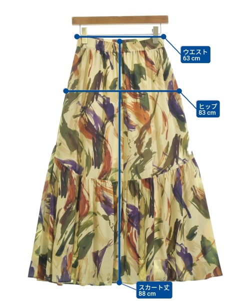 PASSIONE（パッシオーネ）ロング・マキシ丈スカート 黄 サイズ:38(M位) レディース/2200632346158