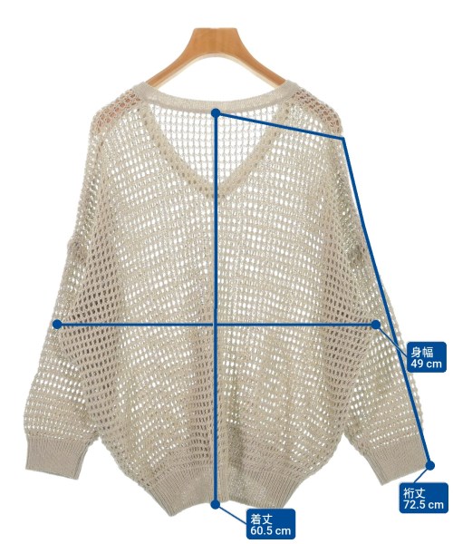 PASSIONE（パッシオーネ）ニット・セーター グレー サイズ:38(M位) レディース/2200615352909