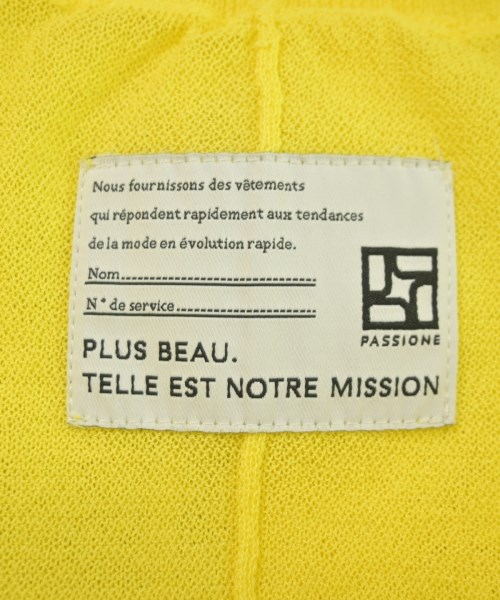 PASSIONE（パッシオーネ）カーディガン 黄 サイズ:38(M位) レディース/2200650500037