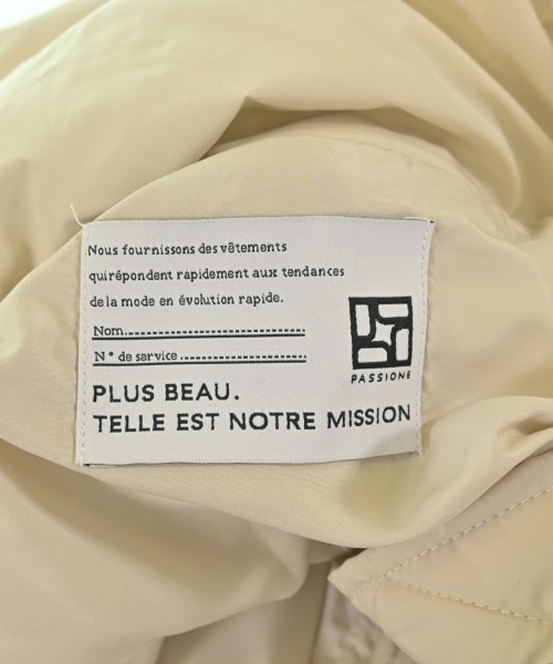 PASSIONE（パッシオーネ）ダウンジャケット/ダウンベスト ベージュ サイズ:38(M位) レディース/2200663855018