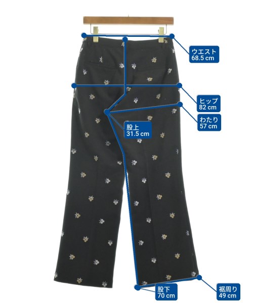 SLOBE citron（スローブシトロン）スラックス 黒 サイズ:38(M位) レディース/2200633693022