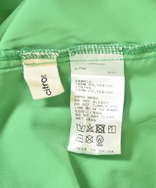 SLOBE citron（スローブシトロン）ワンピース 緑 サイズ:F レディース/2200707566061