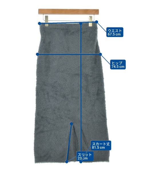 LAKOLE（ラコレ）ロング・マキシ丈スカート グレー サイズ:M レディース/2200638022056