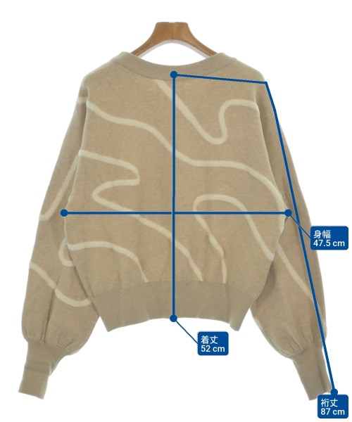 CAPRICIEUX LE'MAGE（カプリシュレマージュ）ニット・セーター ベージュ サイズ:M レディース/2200620676052