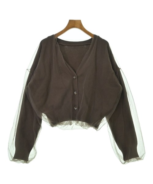 CAPRICIEUX LE'MAGE(カプリシュレマージュ)カーディガン 茶 サイズ:F/2200689589041