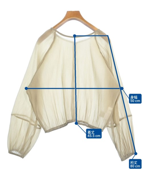 CAPRICIEUX LE'MAGE（カプリシュレマージュ）ブラウス ベージュ サイズ:F レディース/2200659429094