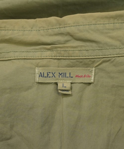 ALEX MILL（アレックスミル）カジュアルシャツ カーキ サイズ:L メンズ/2200688669447