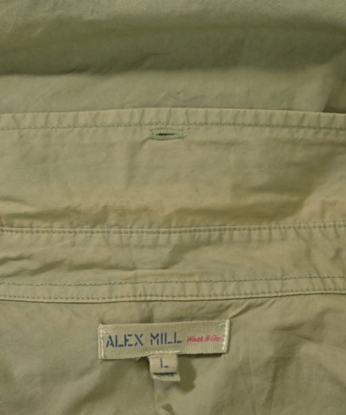 ALEX MILL（アレックスミル）カジュアルシャツ カーキ サイズ:L メンズ/2200688669447