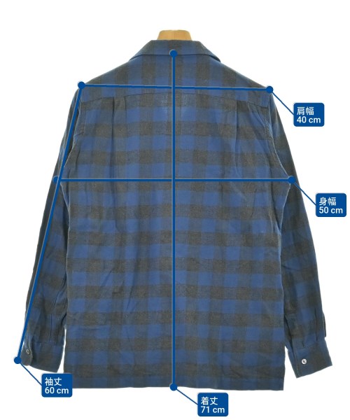 ANTHOLOGIE（アンソロジーレプリカ）カジュアルシャツ 紺 サイズ:1(S位) メンズ/2200673786043