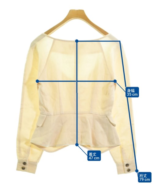 MARA HOFFMAN（マラホフマン）ノーカラージャケット ベージュ サイズ:0(XS位) レディース/2200625724086