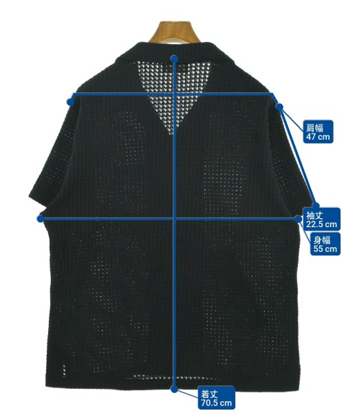 SEAGREEN（シーグリーン）カジュアルシャツ 黒 サイズ:02(M位) メンズ/2200645535174