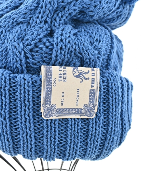 THE H.W.DOG&CO.（ザ　エイチダブリュー　ドッグア）ニットキャップ・ビーニー 青 サイズ:- メンズ/2200624410171