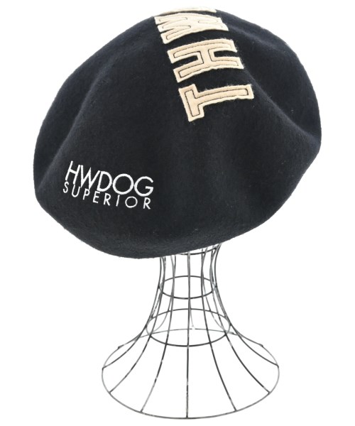 THE H.W.DOG&CO.（ザ　エイチダブリュー　ドッグア）ハンチング・ベレー帽 黒 サイズ:ONE メンズ/2200711313187