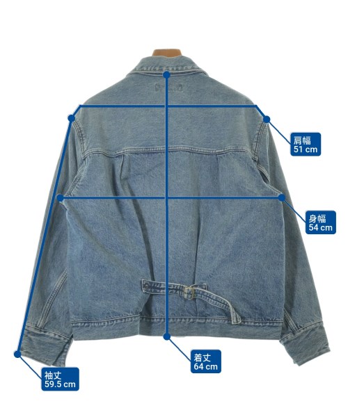 WILLY CHAVARRIA（ウィリーチャバリア）デニムジャケット 青 サイズ:38(S位) メンズ/2200643697041