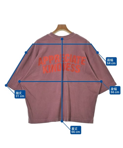 WILLY CHAVARRIA（ウィリーチャバリア）Tシャツ・カットソー ピンク サイズ:M メンズ/2200665991134