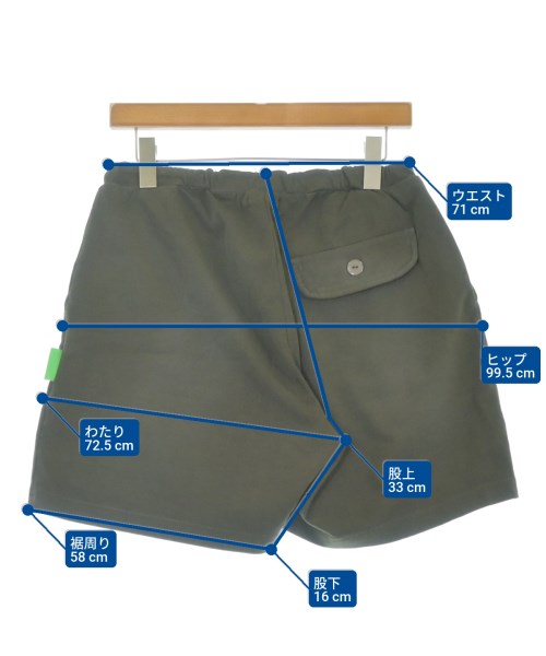 WILLY CHAVARRIA（ウィリーチャバリア）ショートパンツ カーキ サイズ:M メンズ/2200667188044