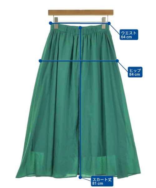 PARLMASEL（パールマシェル）ロング・マキシ丈スカート 緑 サイズ:38(M位) レディース/2200634721106