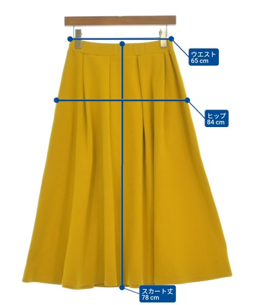 MyLanka（ミランカ）ロング・マキシ丈スカート 黄 サイズ:38(M位) レディース/2200651060042