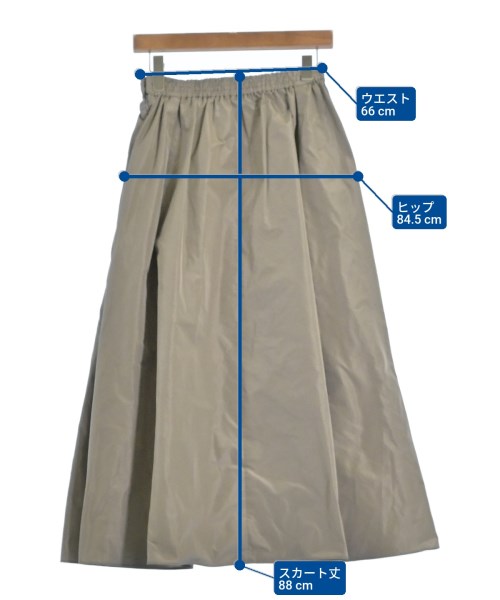 1er Arrondissement（プルミエアロンディスモン）ロング・マキシ丈スカート カーキ サイズ:36(S位) レディース/2200637435024