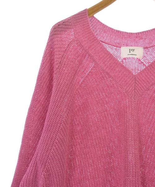 1er Arrondissement（プルミエアロンディスモン）ニット・セーター ピンク サイズ:F レディース/2200635689023