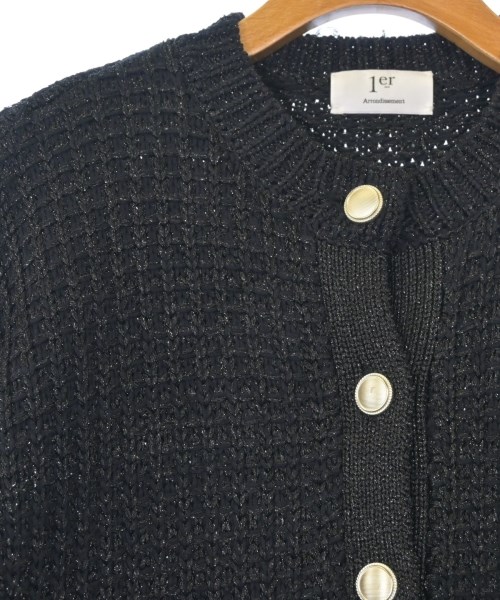 1er Arrondissement（プルミエアロンディスモン）カーディガン 黒 サイズ:F レディース/2200624708063