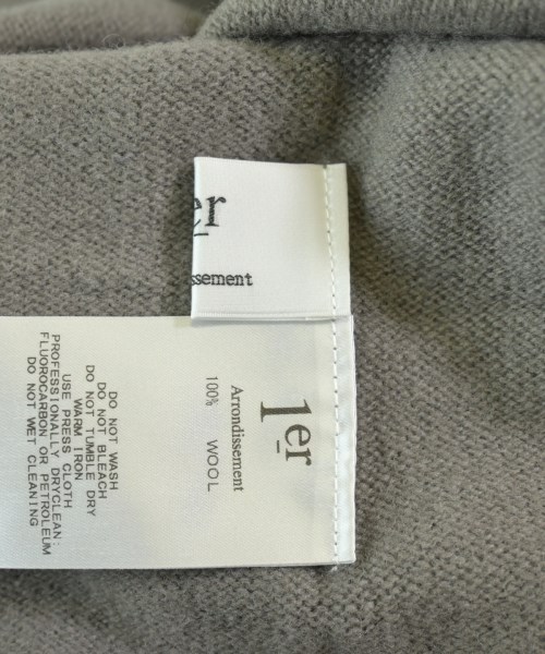 1er Arrondissement（プルミエアロンディスモン）ニット・セーター グレー サイズ:F レディース/2200628218094