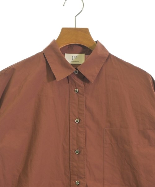 1er Arrondissement（プルミエアロンディスモン）カジュアルシャツ 茶 サイズ:36(S位) レディース/2200621665055