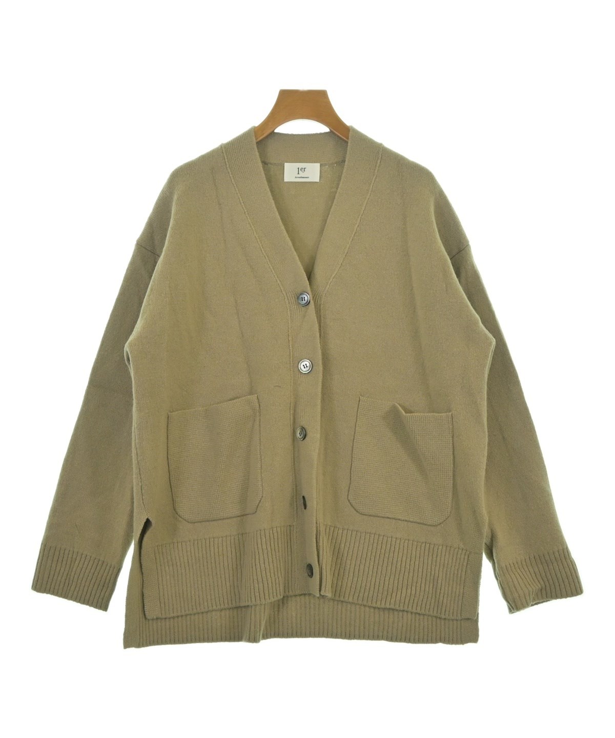 1er Arrondissement◇カーディガン(厚手)/FREE/コットン/BEG/無地
