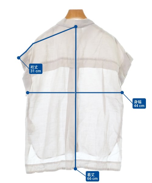 1er Arrondissement（プルミエアロンディスモン）カジュアルシャツ ベージュ サイズ:36(S位) レディース/2200616848272