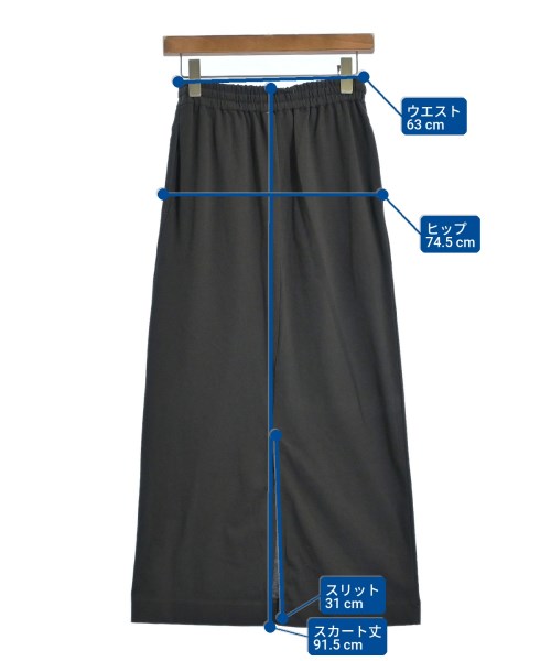 1er Arrondissement（プルミエアロンディスモン）ロング・マキシ丈スカート グレー サイズ:36(S位) レディース/2200604612076