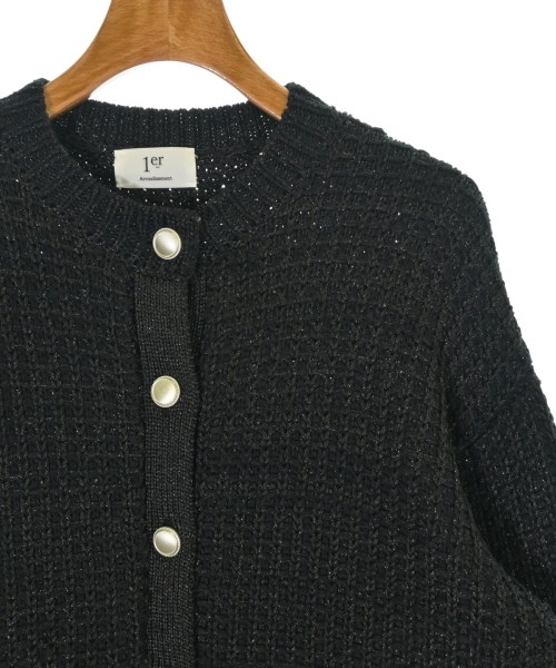 1er Arrondissement（プルミエアロンディスモン）カーディガン 黒 サイズ:F レディース/2200676925036