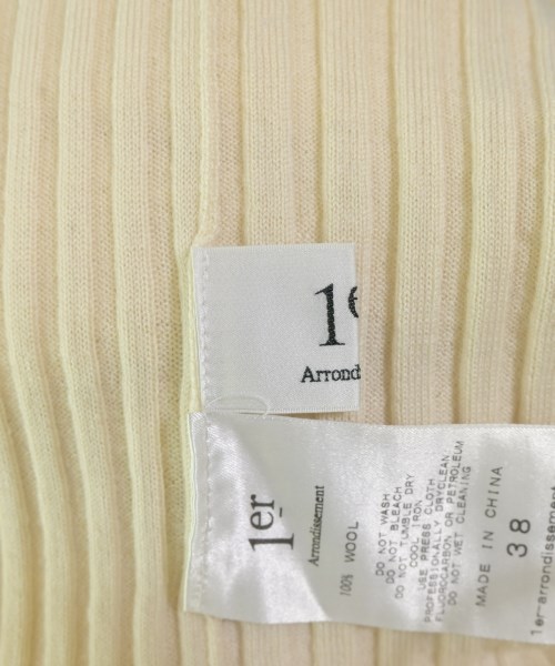 1er Arrondissement（プルミエアロンディスモン）ニット・セーター 白 サイズ:38(M位) レディース/2200695504083