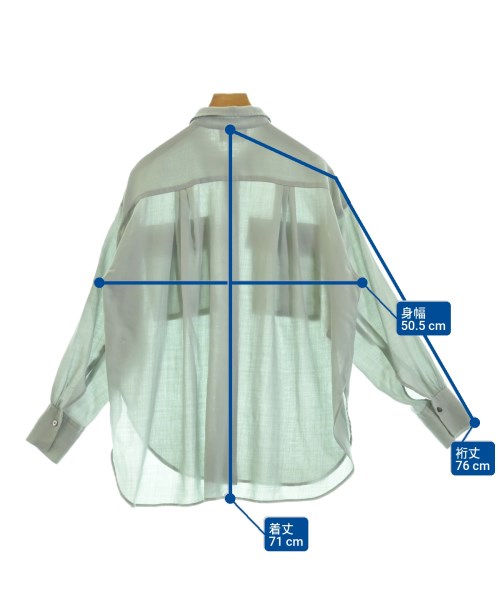 1er Arrondissement（プルミエアロンディスモン）カジュアルシャツ 緑 サイズ:F レディース/2200656750061