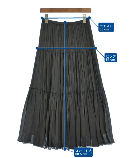 1er Arrondissement（プルミエアロンディスモン）ロング・マキシ丈スカート 黒 サイズ:36(S位) レディース/2200712951036