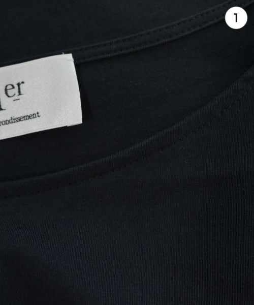 1er Arrondissement（プルミエアロンディスモン）Tシャツ・カットソー 黒 サイズ:F レディース/2200714092096