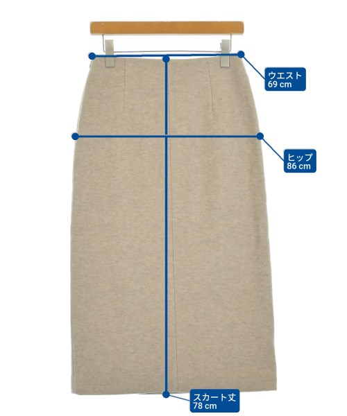 1er Arrondissement（プルミエアロンディスモン）ロング・マキシ丈スカート ベージュ サイズ:38(M位) レディース/2200632867400