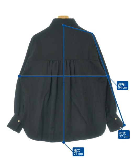 1er Arrondissement（プルミエアロンディスモン）ブラウス 黒 サイズ:36(S位) レディース/2200647842034