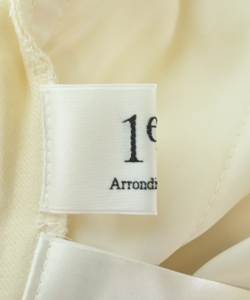 1er Arrondissement（プルミエアロンディスモン）スラックス 白 サイズ:36(S位) レディース/2200699889063