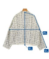 1er Arrondissement（プルミエアロンディスモン）ノーカラージャケット 白 サイズ:36(S位) レディース/2200703100016