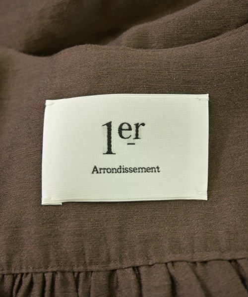 1er Arrondissement（プルミエアロンディスモン）ワンピース 茶 サイズ:36(S位) レディース/2200661741382