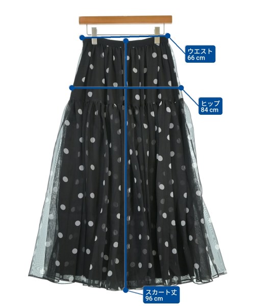 1er Arrondissement（プルミエアロンディスモン）ロング・マキシ丈スカート 黒 サイズ:36(S位) レディース/2200666020048