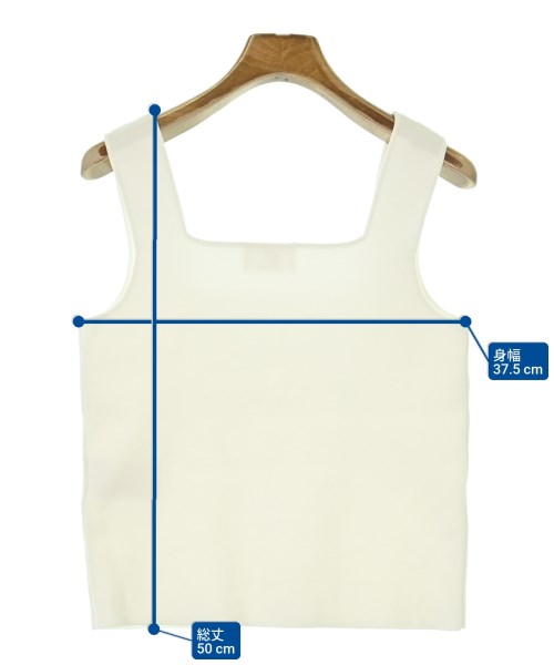 1er Arrondissement（プルミエアロンディスモン）タンクトップ 白 サイズ:-(S位) レディース/2200666588043