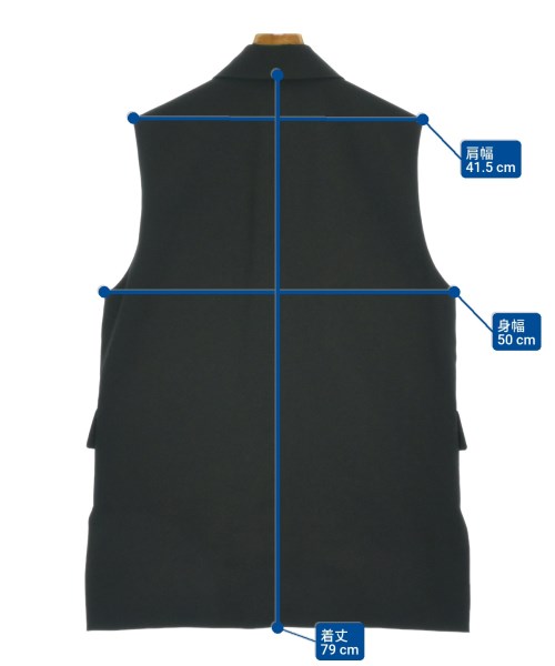 1er Arrondissement（プルミエアロンディスモン）ベスト 黒 サイズ:36(S位) レディース/2200667817043