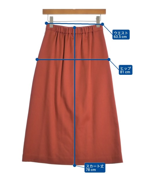 1er Arrondissement（プルミエアロンディスモン）ロング・マキシ丈スカート オレンジ サイズ:36(S位) レディース/2200670898053