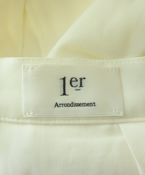 1er Arrondissement（プルミエアロンディスモン）スラックス 白 サイズ:38(M位) レディース/2200688370015
