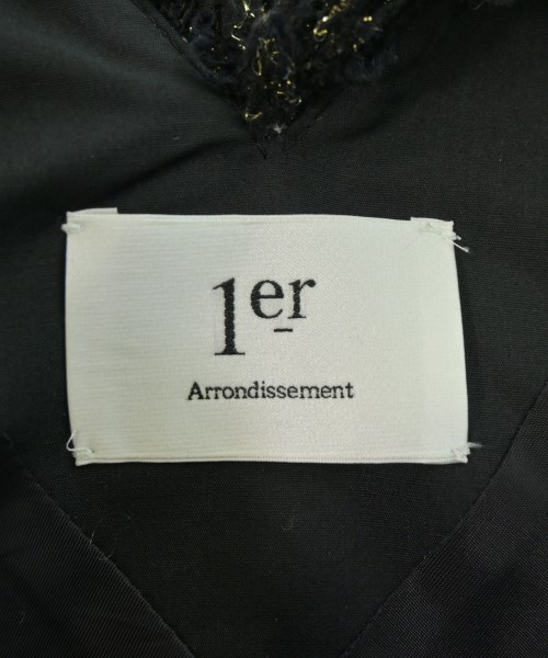 1er Arrondissement（プルミエアロンディスモン）ワンピース 黒 サイズ:36(S位) レディース/2200682413107