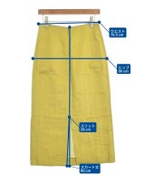 VERMEIL par iena（ヴェルメイユパーイエナ）ロング・マキシ丈スカート 黄 サイズ:38(M位) レディース/2200622338095